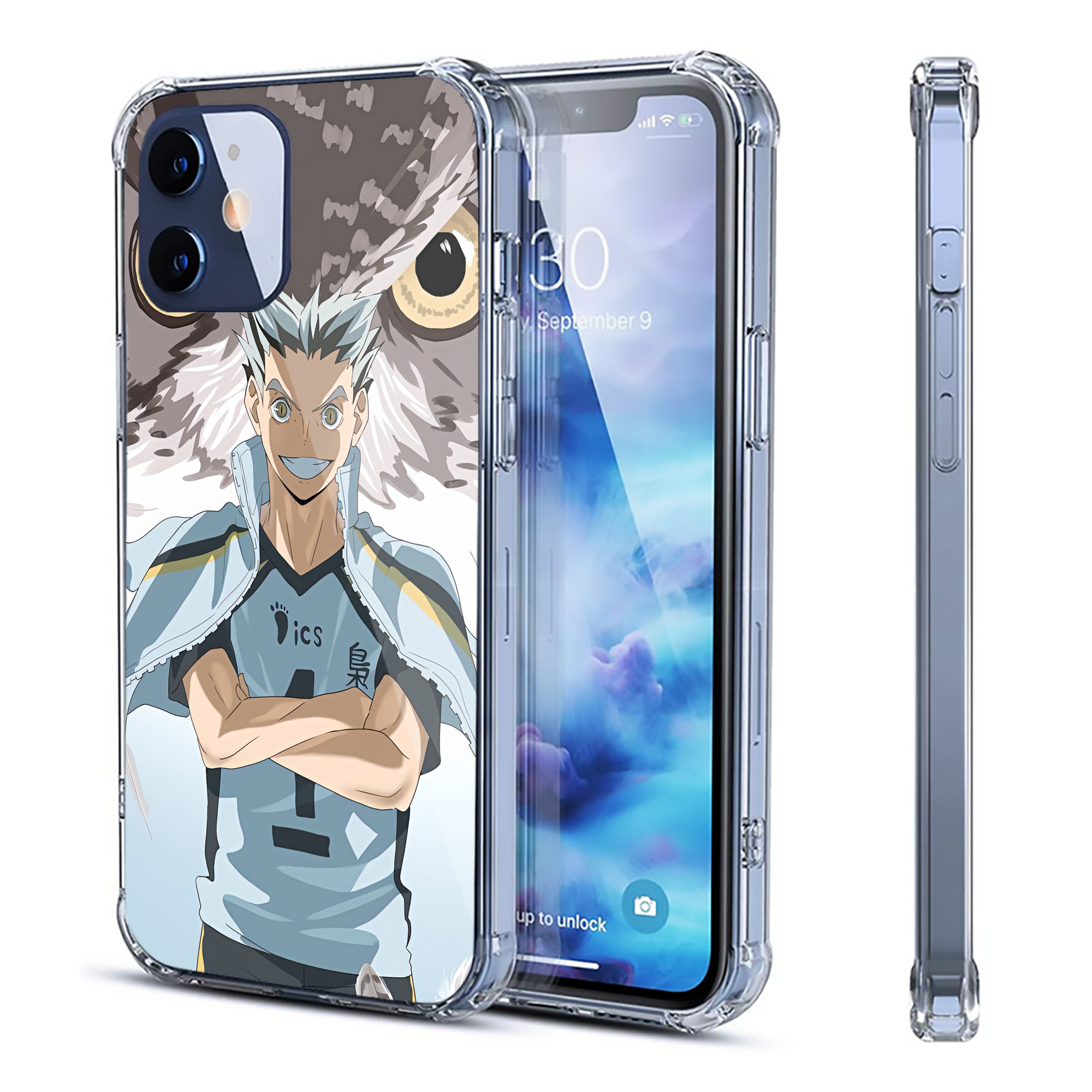 （画像用） ハイキュー!! Haikyu!! 【iPhone 12シリーズ対応】透明スマホケース（クリアソフトケース）